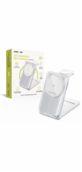 Mobile Origin 3in1 Foldable Qi2 Charger PW8 - Silver