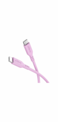 Goobay USB 2.0 Silikonkabel pink, USB-C Stecker > USB-C Stecker (pink, 1,5 Meter, PD 60 Watt)