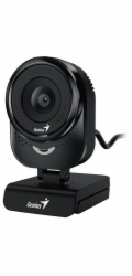 GENIUS FaceCam 1000X Q Black/ 720p HD/ 360° rotace/ 90° náklon/ USB 2.0/ UVC/ mikrofon/ černá