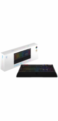 MSI herní klávesnice STRIKE PRO Wireless Silent/ bezdrátová 2,4GHz+BT/ mechanická/ RGB/ USB/ předložka/ US layout