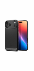 Spigen Rugged Armor MagSafe, matte black - iPhone 17 Pro
