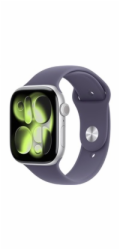 Apple Watch Series 11 GPS 46mm Silver Aluminium Case with Purple Fog Sport Band - S/M