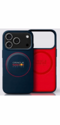 Red Bull Silicone Red Ring MagSafe Zadný Kryt pre iPhone 17 Pro Max modrý