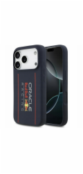 Red Bull Silicone Vertical Logo MagSafe Zadný Kryt pre iPhone 17 Pro Max modrý