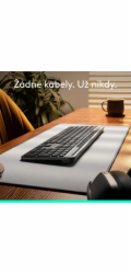 PROMO klávesnice Logitech Slim solar+, US