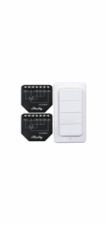 Sada 2 WiFi ovladačů žaluzií/záclon Shelly Shutter + BLU RC Button 4