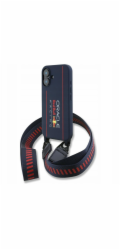 Red Bull Silicone Vertical Logo MagSafe Zadný Kryt + Crossbody popruh pre iPhone 16 modrý