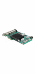 Delock PCI Express x4 síťová karta Gigabit LAN 4 x RJ45 s PoE+ i350