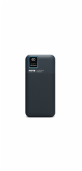 PORT CONNECT powerbanka 10 000 mAh, LCD displej, USB-A QC / USB-C / Micro USB, černá
