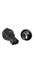 Adaptér IEC C14 na SCHUKO CEE 7/3 napětí 230V, 10A