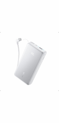Powerbanka Anker Zolo 20000mAh, 22,5W s kabelem USB-C bílá