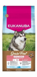 EUKANUBA Grain Free Senior Large Ocean Fish - suché krmivo pro psy - 12kg