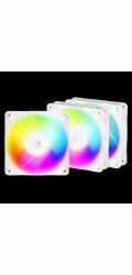 ARCTIC P12 Pro Reverse A-RGB (White) - 120mm White Color Case Fan with A-RGB - Reverse Impeller Desi