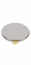 Neodymový magnetický disk Fix-o-moll, samolepicí, 19 mm x 1,5 mm, stříbrný