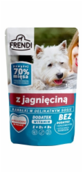 FRENDI Kousky v jemné omáčce s jehněčím masem - Mokré krmivo pro psy - 100 g