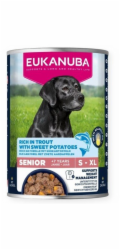 EUKANUBA Life Care Senior Rich in trout with sweet potatoes - vlhké krmivo pro psy - 400g