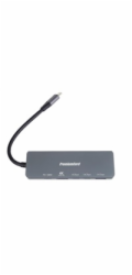 PremiumCord Adaptér USB-C na 4K@60Hz HDMI + 10G USB3.2 A + 10G 2x USB-C + PD