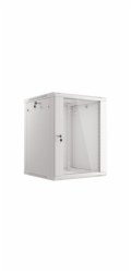 LANBERG 19" RACKOVÁ SKŘÍŇ PRO MONTÁŽ NA STĚNU 15U/600X600 (FLAT PACK) S PROSKLENÝMI DVEŘMI ŠEDÁ V2c