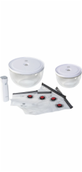Zwilling Fresh&amp;Save Vcuum Bowl  Starter Set, 9-Pc, Glass