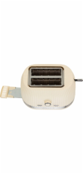 Guzzini Sous Chef Toaster  mit klappbaren Zangen, creme