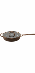 ZWILLING Milano Sauté Pan with Glass Lid 28 cm, Brown