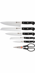 Zwilling Gourmet Knife block set 7-pc, self sharpening, black