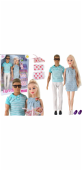 LeanToys Panenka Family Boy Girl Blond vlasy Těhotná