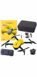 LeanToys Dron D11 s dálkovým ovládáním, HD kamera, Wifi, ovládání gesty, žlutá