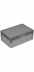 Eurobox-System Systémová krabice Eurobox, pevná stěna 22 cm x 40 cm x 60 cm, šedá