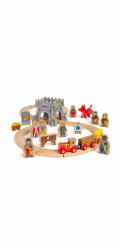 Bigjigs Rail Dřevěná vláčkodráha Středověk