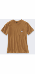 Carhartt Hnědé tričko Heavyweight K87 Pocket