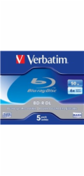 VERBATIM BD-R(5-pack)/DualLayer/Jewel/6X/50GB