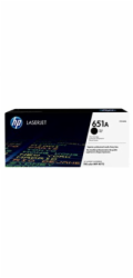 HP 651A Black LJ Toner Cart, CE340A (13,500 pages)