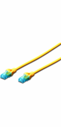Digitus Ecoline Patch kabel, UTP, CAT 5e, AWG 26/7, žlutý 3m, 1ks