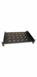 XtendLan 19" police s perforací 2U/280mm, nosnost 45kg, černá