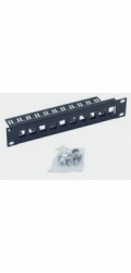 Triton 10  modulární patch panel 1U  pro max. 10ks keystone,otvor 14,8x17,5mm