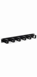 Vyvazovací panel Triton 19", 1U, 6x vyvazovací háček 70 x 40 mm vhodné pro vyšší zatížení