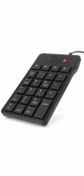 C-TECH klávesnice numerická KBN-01, 23 kláves, USB slim black