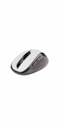 C-TECH myš WLM-02, černo-bílá, bezdrátová, 1600DPI, 6 tlačítek, USB nano receiver