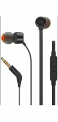 JBL Tune 110 - black (Pure Bass, plochý kabel, mikrofon)