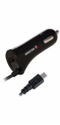 Swissten Cl Autonabíječka Usb-C A Usb 2,4A Power