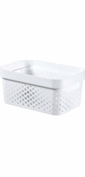 Box Curver Infinity Dots 4,5L bílý