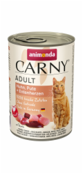 Animonda Carny Adult Food Kuře + Krůtí + Kachní srdce plechovka 400g