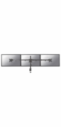 NewStar FPMA-D550D3BLACK Neomounts FPMA-D550D3BLACK/Držák displeje/na stůl/10-27"/svorka/VESA 100X100/nosn. 3x6kg/3 displeje/černý