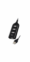 Vakoss TC-234UX interface hub USB 2.0 Black