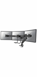 Neomounts NM-D775DX3 - Montážní sada - plný pohyb - pro 3 LCD displeje - černá - velikost obrazovky: 17"-27" - upevnění svorkou, průchodka, upevnitelné na stůl