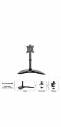Neomounts NM-D335 - Stojan - plný pohyb - pro Displej LCD - černá - velikost obrazovky: 10"-30" - stolní stojan, upevnění svorkou, průchodka, upevnitelné na stůl