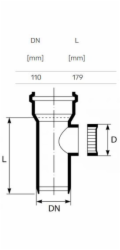 Vnitřní kanalizační vedení HTplus, O 110 mm