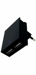 Swissten Síťový Adaptér Smart Ic 2X Usb 3A Power + Datový Kabel Usb / Lightning 1,2 M Černý