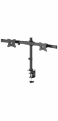 Neomounts FPMA-DCB100D - Montážní sada - plný pohyb - pro 2 LCD displeje - černá - velikost obrazovky: 10"-27" - upevnění svorkou, průchodka, upevnitelné na stůl